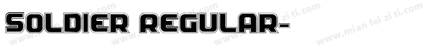 Soldier Regular字体转换